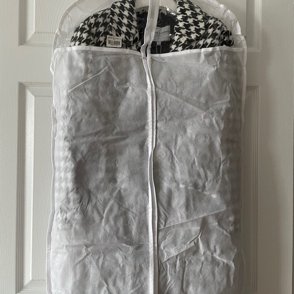 Petite Studio Black/white Plaid Long Coat Size XS - Picture 9 of 10